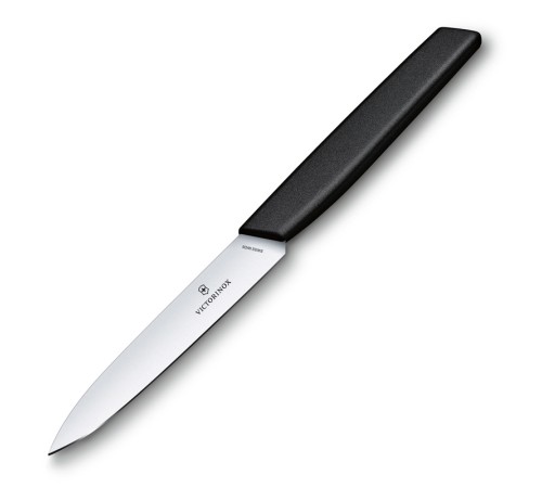 Нож для овощей VICTORINOX Swiss Modern, 10 см, нержавеющая сталь / синтетический материал, чёрный