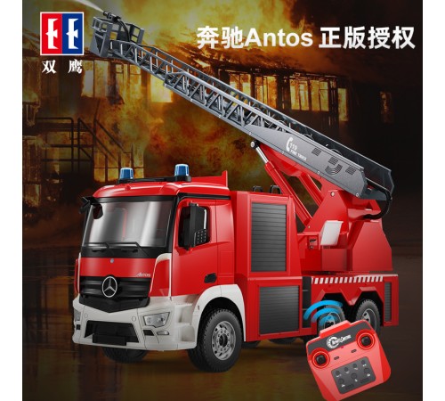 Радиоуправляемая пожарная машина Double Eagle Mercedes-Benz ANTOS 1/20 2.4G RTR