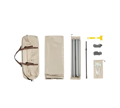 Тент Naturehike Cloud Skies Tarp C2350WS010 150D 550*465 см песочный, 6927595796481