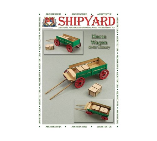 Сборная картонная модель Shipyard телега (№69), 1/72