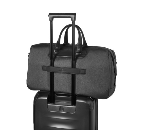 Дорожная сумка VICTORINOX Architecture Urban 2 Weekender, серый, полиэстер/кожа, 24x56x30 см, 45 л