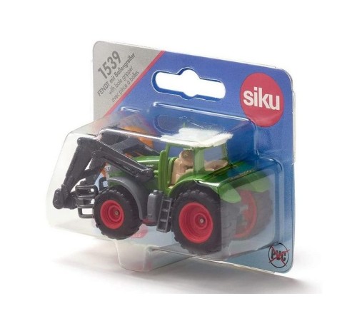 Трактор Siku 1539 Fendt 1050 Vario с фронтальным погрузчиком для захвата тюков
