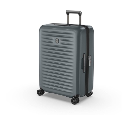 Чемодан VICTORINOX Airox Advanced, серо-синий матовый, 100% поликарбонат Makrolon, 46x29x69 см, 75 л