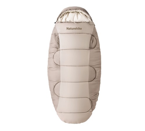 Спальный мешок Naturehike CNK2350WS026 PS300 облегченный коричневый,6976507664240
