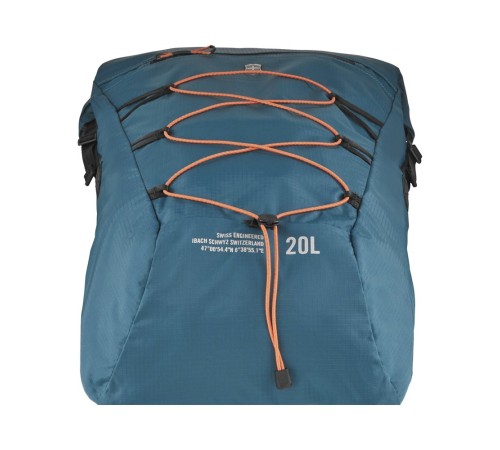 Рюкзак VICTORINOX Altmont Active L.W. Rolltop Backpack, бирюзовый, 100% нейлон, 30x19x46 см, 20 л