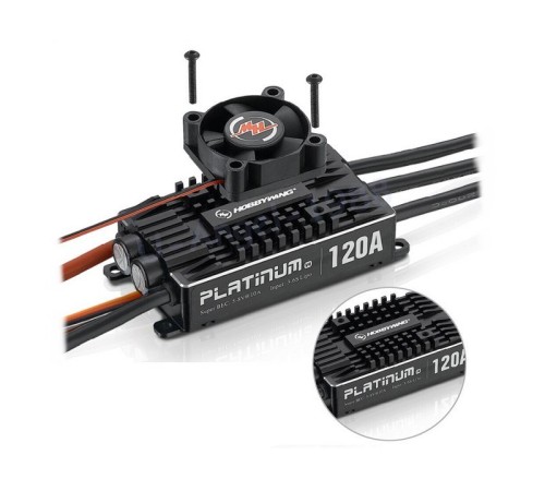 Бесколлекторный регулятор Hobbywing Platinum 120A-V4 (120A-150A, Aircraft, Heli)