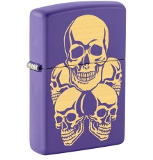 Зажигалка ZIPPO с покрытием Purple Matte, латунь/сталь, фиолетовая, 38x13x57 мм