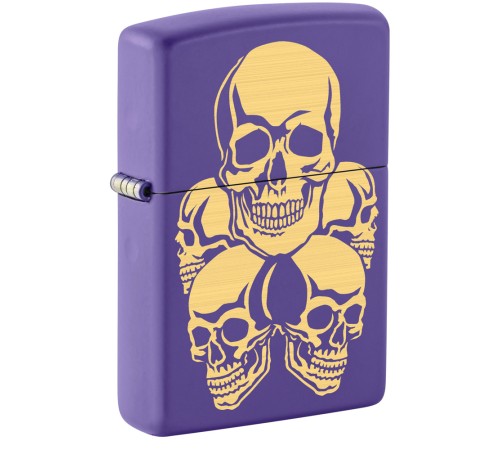 Зажигалка ZIPPO с покрытием Purple Matte, латунь/сталь, фиолетовая, 38x13x57 мм