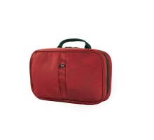 Несессер VICTORINOX Zip-Around Travel Kit, 3 отделения, красный, нейлон 800D, 28x8x18 см, 4 л
