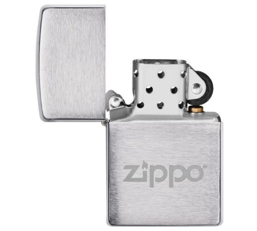 Подарочный набор ZIPPO: фляжка 89 мл и зажигалка, латунь/сталь, серебристый, в коробке с подвесом