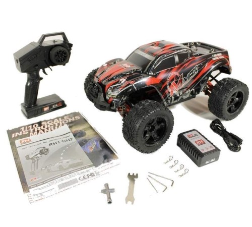 Радиоуправляемый монстр Remo Hobby MMAX Brushless UPGRADE (красный) 4WD 2.4G 1/10 RTR