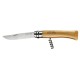 Нож Opinel №10, нержавеющая сталь, рукоять из бука, со штопором, 001410