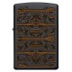 Зажигалка ZIPPO Circuit Pattern с покрытием Black Matte, латунь/сталь, чёрная, матовая, 38x13x57 мм