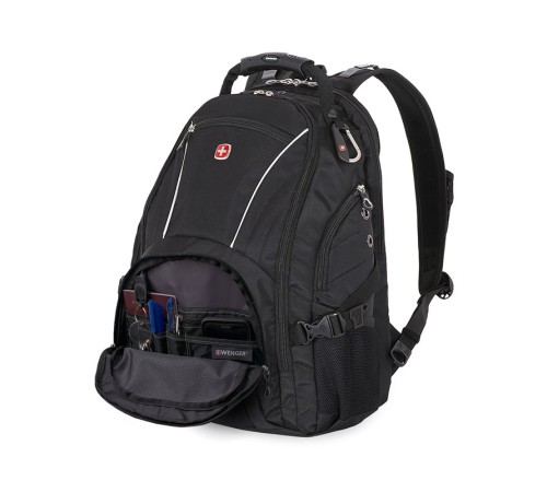 Рюкзак WENGER, 15”,чёрный, полиэстер 900D/М2 добби, 36x19x47 см, 32 л
