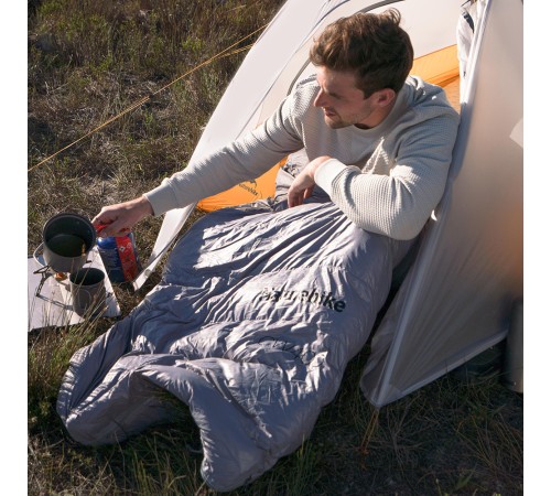 Мешок спальный Naturehike CW400 NH18C400-D с утиным пухом, размер L, серый