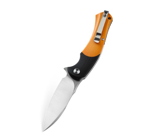 Нож Bestech Penguin сталь D2, рукоять G10 черно-оранжевая