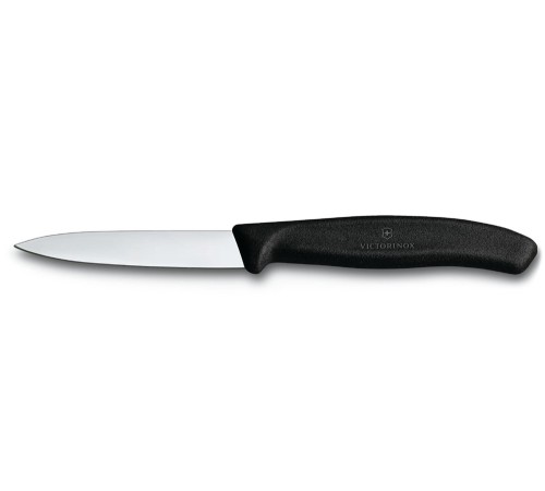 Нож для овощей VICTORINOX SwissClassic, 8 см, с заострённым кончиком, чёрный
