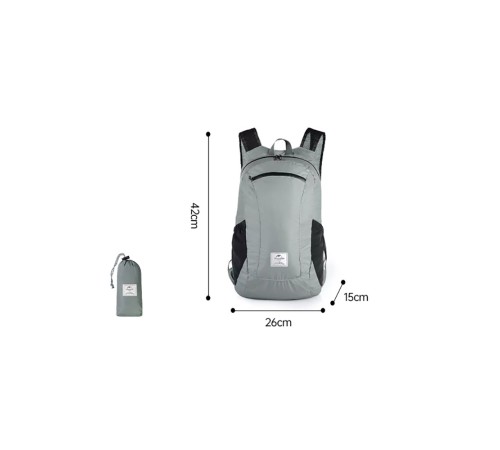 Рюкзак компактный Naturehike 18L NH17A012-B Ultra-Light серый