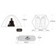 Палатка Naturehike Star-River 2 Updated NH17T012-T 210T сверхлегкая двухместная с ковриком, оранжевая, 6927595716519