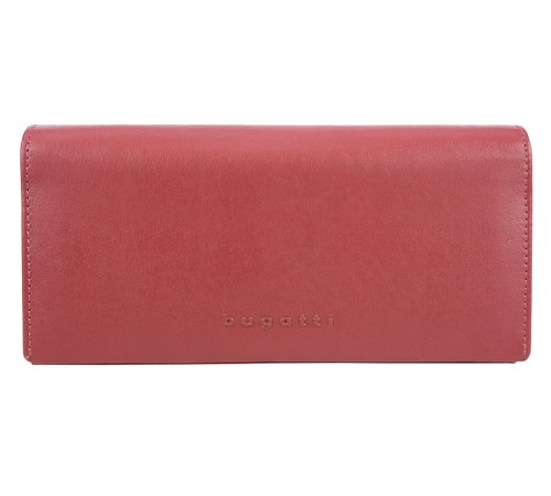 Кошелёк BUGATTI Vertice, красный, натуральная воловья кожа, 19,2х3х9,3 см