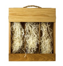 Сет Addwood из древесины дуба для трех бутылок 
