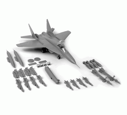 Сборная модель ZVEZDA Российский истребитель МиГ-29 (9-13), подарочный набор, 1/72