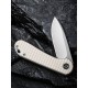 Складной нож CIVIVI Elementum D2 Steel Satin Finished Handle G10 Ivory