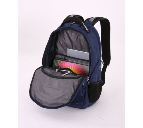 Рюкзак WENGER, 15”, синий, полиэстер 900D, 47х34х16,5 см, 26 литров