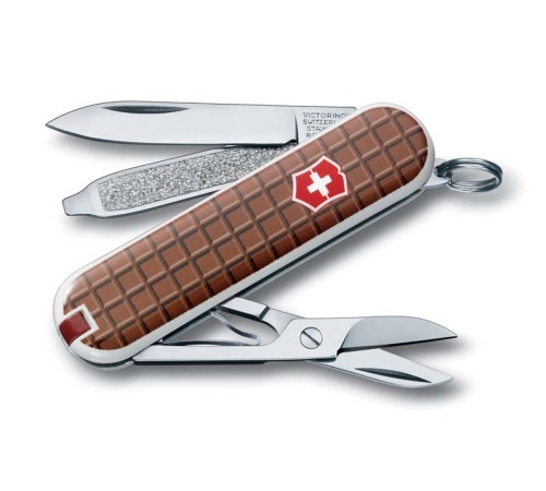 Нож-брелок VICTORINOX Classic, 58 мм, 7 функций, рукоять с дизайном 