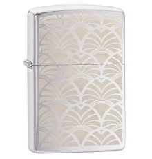 Зажигалка ZIPPO Classic с покрытием Brushed Chrome, латунь/сталь, серебристая, матовая, 38x13x57 мм