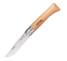 Нож Opinel №10, нержавеющая сталь, рукоять из бука, блистер, 001255