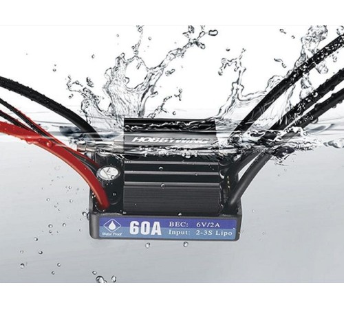 Бесколлекторный регулятор Hobbywing Seaking-60A-V3.1 (60A-360A, Boat) влагозащищённый
