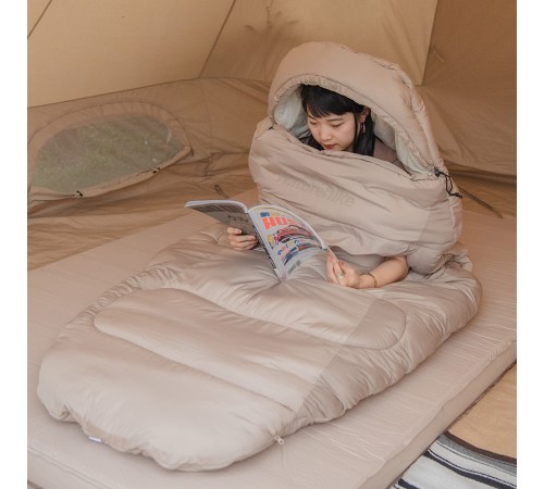Мешок спальный Naturehike Oval PS300 NH20MSD03, серый, 6927595775875