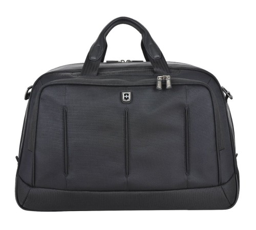 Бизнес-сумка VICTORINOX VX One Business Duffel 15,6'', чёрная, нейлон 1000D/кожа, 54x20x34 см, 37 л
