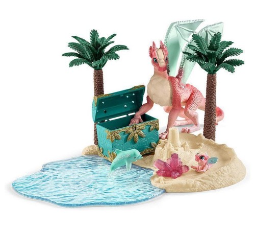 Фигурка Schleich Остров драконов с кладом