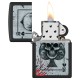 Зажигалка ZIPPO с покрытием Black Matte, латунь/сталь, черная, матовая, 38x13x57 мм