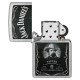 Зажигалка ZIPPO Jack Daniels® с покрытием Street Chrome, латунь/сталь, серебристая, 38x13x57 мм