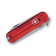 Нож-брелок VICTORINOX Classic SD, 58 мм, 7 функций, полупрозрачный красный