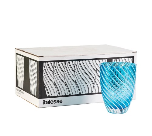 Стаканы сервировочные Italesse Vertigo Tumbler Blue 6 шт.