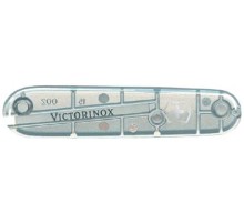 Передняя накладка для ножей VICTORINOX 91 мм, пластиковая, полупрозрачная серебристая