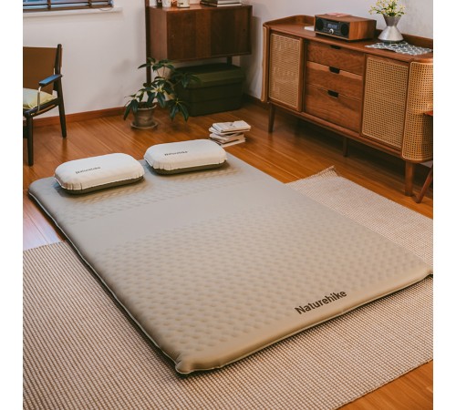 Коврик Naturehike CNK2300WS012 самонадувной двухспальный коричневый 6,5см,6927595753989
