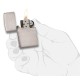 Зажигалка ZIPPO Armor™ c покрытием Brushed Chrome, латунь/сталь, серебристая, матовая, 38x13x57 мм
