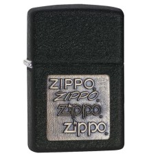 Зажигалка ZIPPO Classic с покрытием Black Crackle™, латунь/сталь, чёрная, матовая, 38x13x57 мм