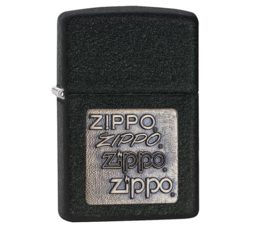 Зажигалка ZIPPO Classic с покрытием Black Crackle™, латунь/сталь, чёрная, матовая, 38x13x57 мм