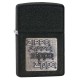 Зажигалка ZIPPO Classic с покрытием Black Crackle™, латунь/сталь, чёрная, матовая, 38x13x57 мм