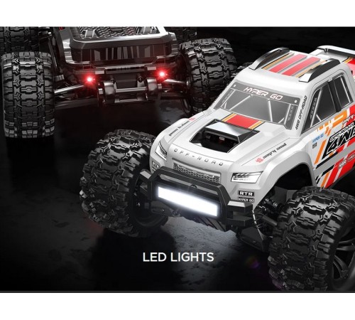 Радиоуправляемый монстр MJX Hyper Go 10208 (черный) Brushless 4WD 2.4G LED 1/10, без ЗУ и акб
