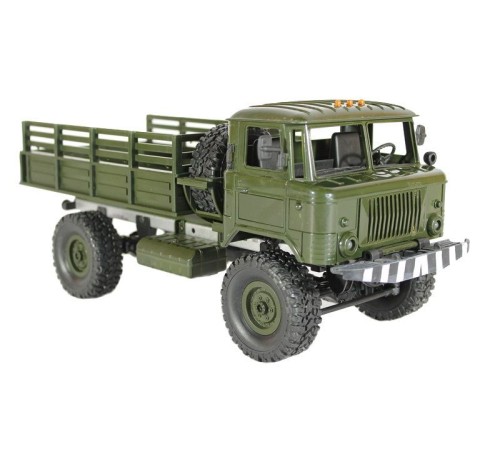 Радиоуправляемая машина MN MODEL ГАЗ-66 грузовая (зеленая) 4WD 2.4G 1/16 RTR