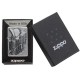 Зажигалка ZIPPO Classic с покрытием Brushed Chrome, латунь/сталь, серебристая, матовая, 38x13x57 мм