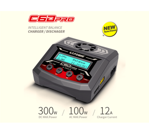 Универсальное зарядное устройство G.T.Power C6DPRO Dual Power 11-26/220В, 12A