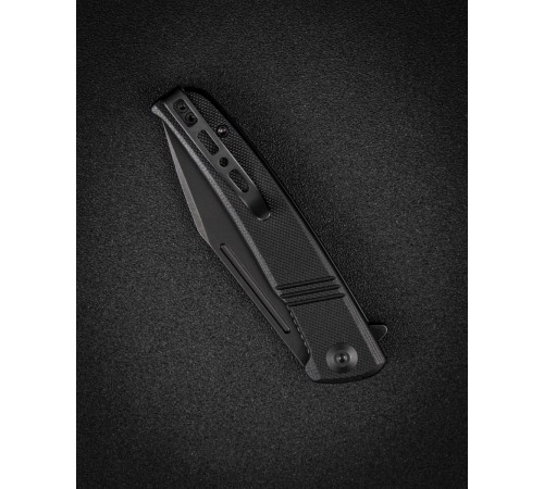 Складной нож SENCUT Brazoria D2 Steel Black Stonewashed Handle G10 Black